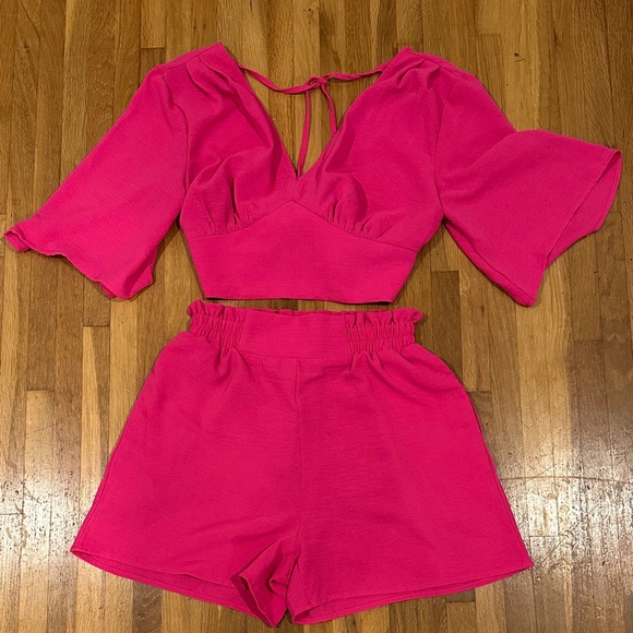Fancyinn Pants - Fancyinn | Vibrant Pink Two-Piece Set